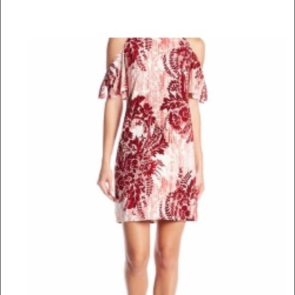London Times Cold shoulder dress